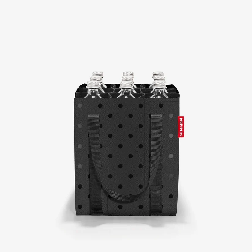 Bottlebag glossy dots black