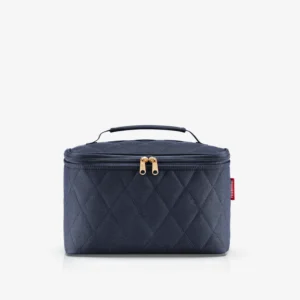 Cosmetic case rhombus midnight blue