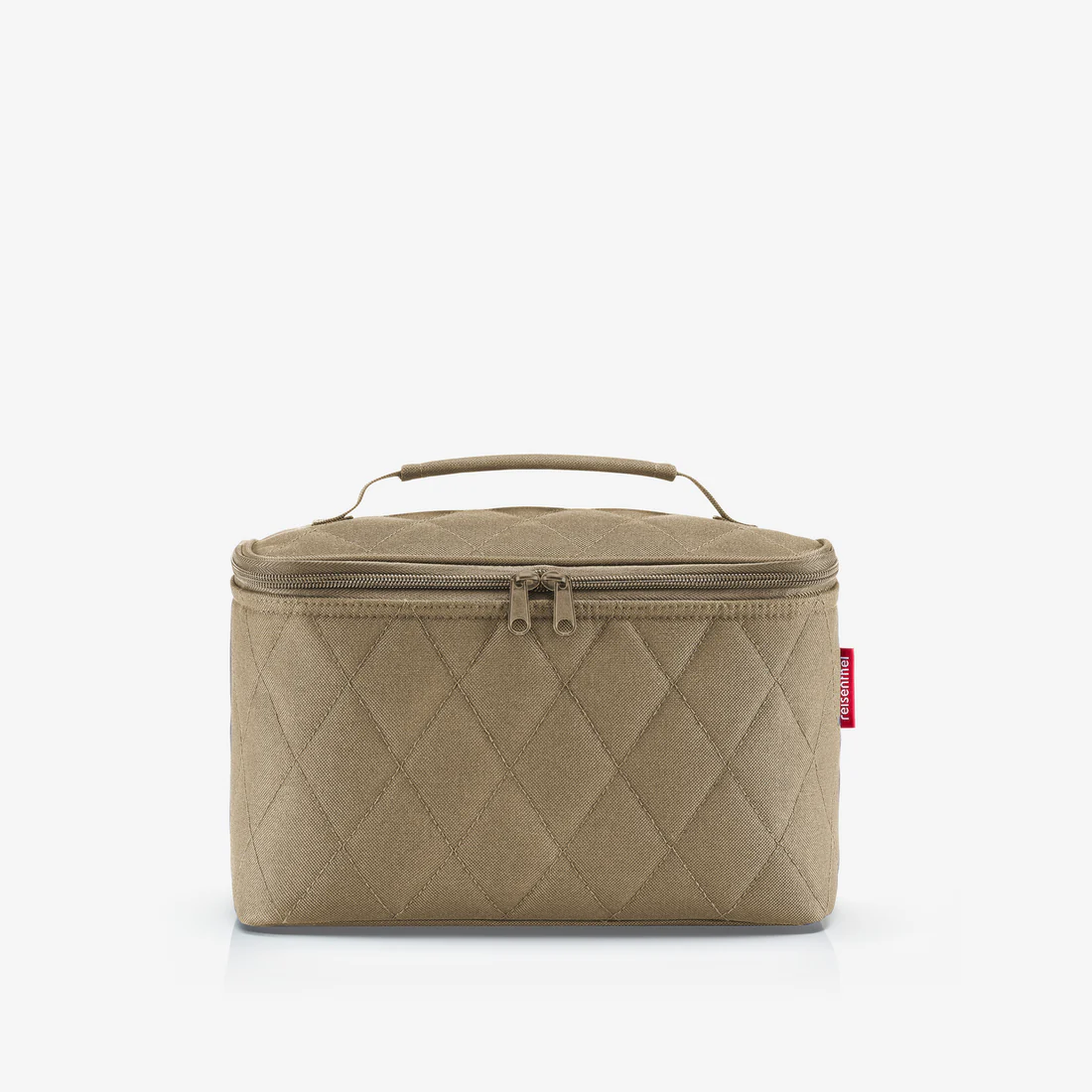 Cosmetic case rhombus olive