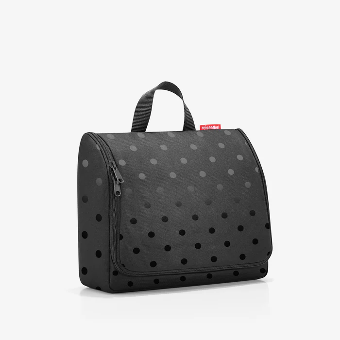 Toiletbag XL glossy dots black – Image 3