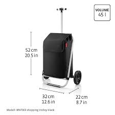 Shopping trolley black – Image 2